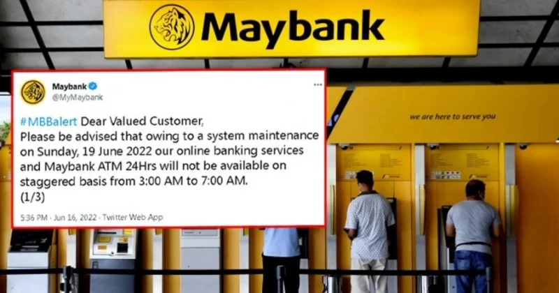 馬銀行系統6月19日維修　3am-7am無法提款及線上轉帳