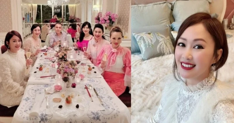 52歲梁小冰赴港姐聚會 被出賣原圖…網驚:差很大!