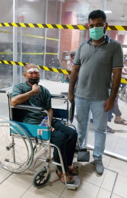 鄰國老翁來大馬尋子女　不慎失足頭破血流