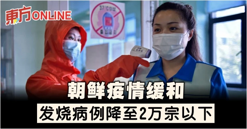 【新冠肺炎】朝鮮疫情緩和　發燒病例降至2萬宗以下