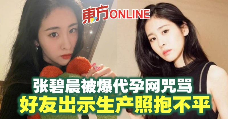 張碧晨被爆代孕網咒罵　好友出示生產照抱不平