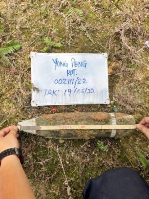 永平油棕園發現二戰未爆炸彈　拆彈小組安全引爆