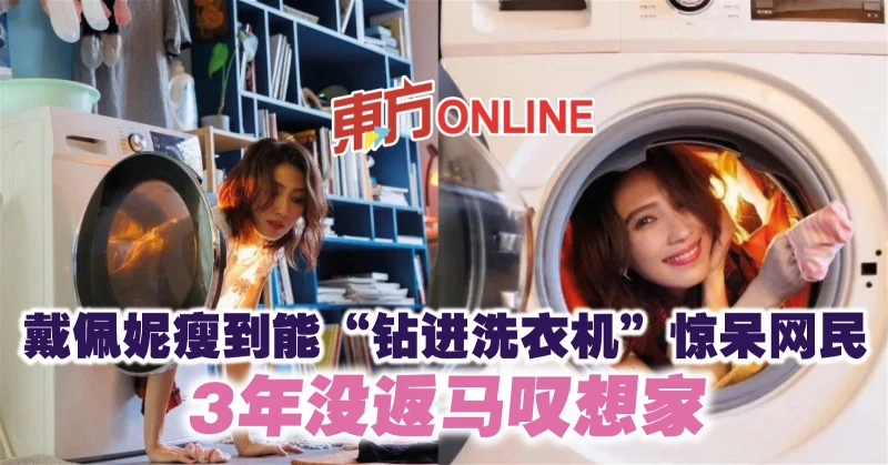 戴佩妮瘦到能「鑽進洗衣機」驚呆網民　3年沒返馬嘆想家