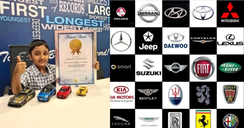 5分鐘分辨出190種汽車品牌 6歲男童列大馬紀錄大全
