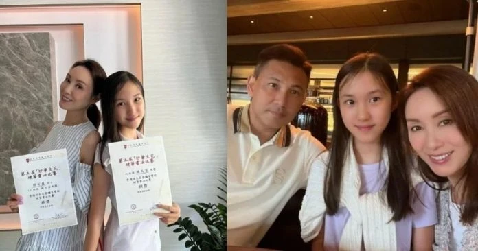 郭可盈母女檔參加書法比賽齊獲獎:感覺很溫馨