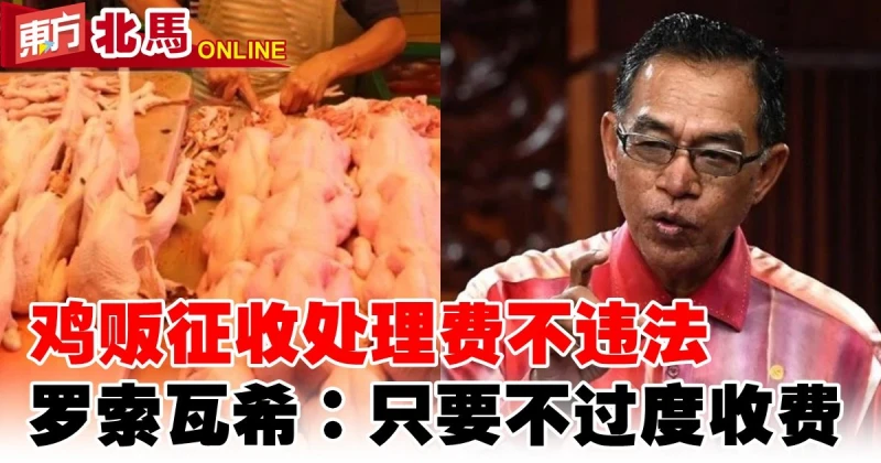 雞販徵收處理費不違法　貿消部副部長羅索瓦希：只要不過度收費