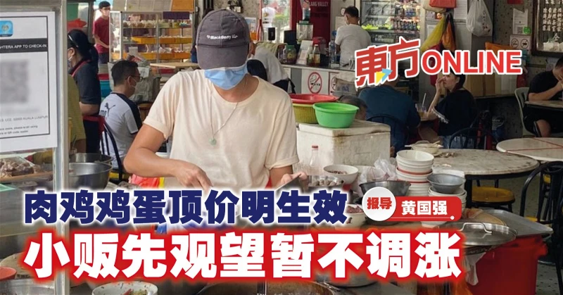 肉雞雞蛋頂價明生效　小販先觀望暫不調漲