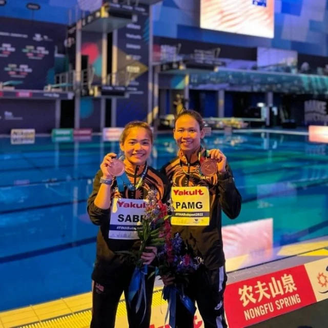 【世界游泳錦標賽】大馬隊第二枚獎牌! 小潘碧妲奪女雙人跳台銅牌