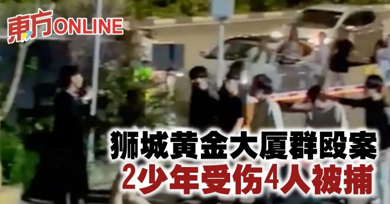獅城黃金大廈群毆案　2少年受傷4人被捕