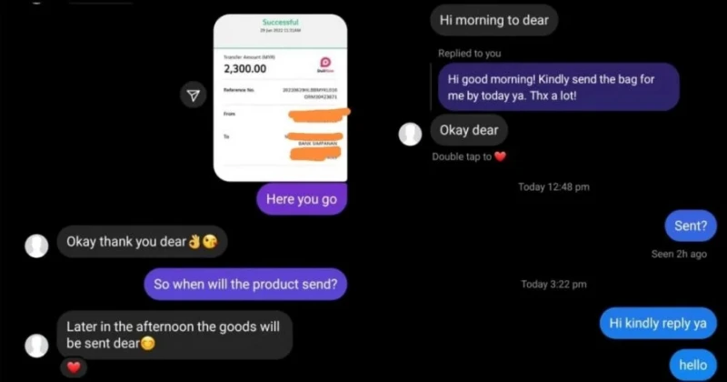 華裔記者以半價網購名牌包 結果被騙5200令吉哭無淚