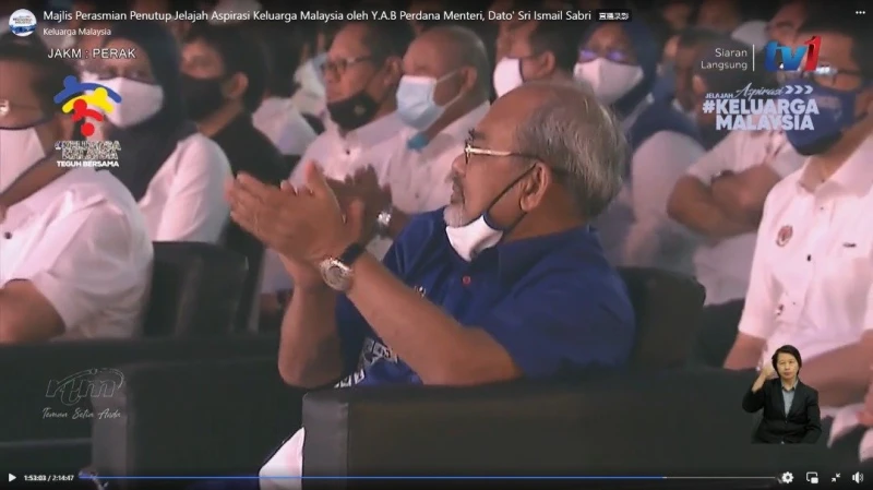 現身大馬一家活動　首相致詞提達祖丁