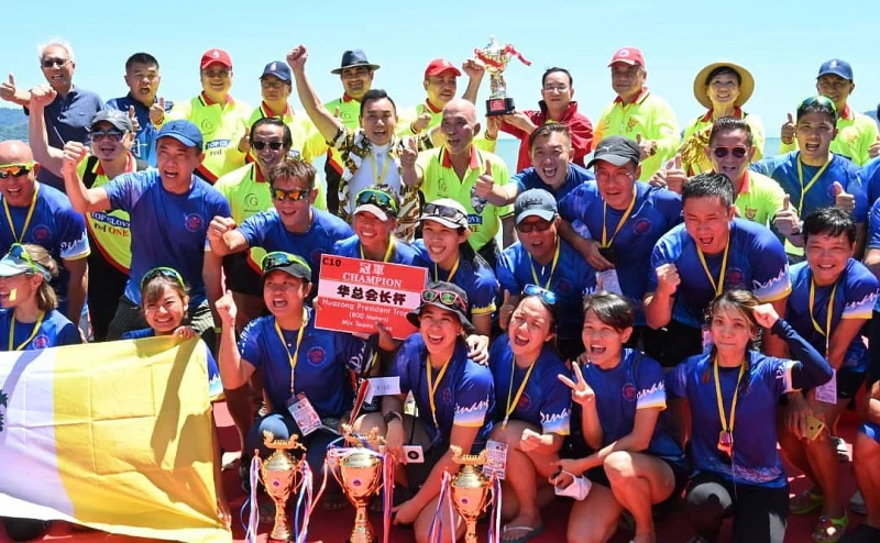 沙華堂國際龍舟賽 檳華堂龍舟隊首奪「華總會長」杯