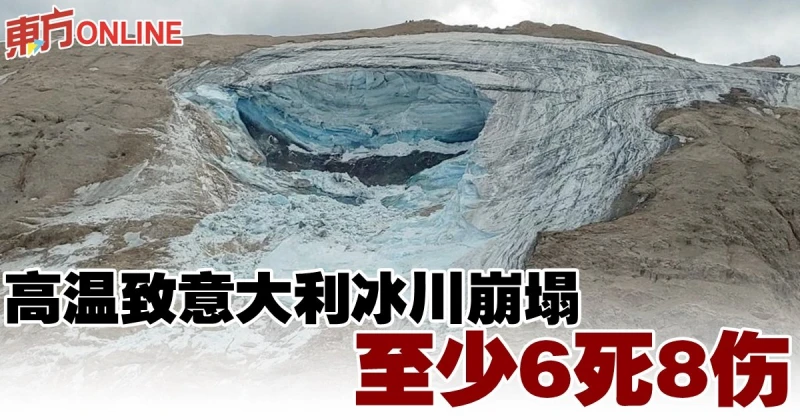 高溫致義大利冰川崩塌　至少6死8傷