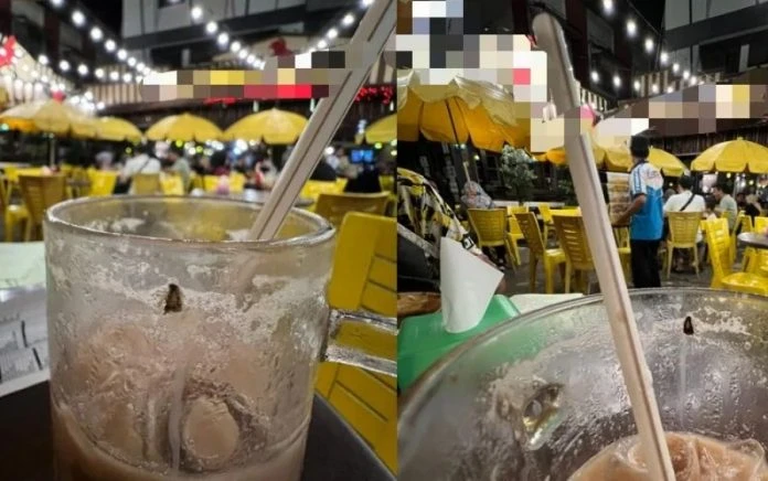 大馬某餐館衛生問題頻傳　民眾在飲料內發現「小蟑螂」