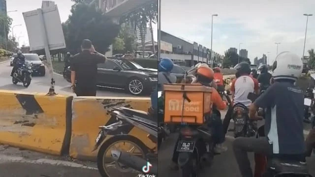 不滿馬警為VIP開路 民眾集體鳴笛抗議