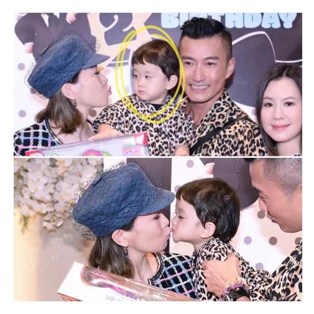陳山聰兒子Jaco兩歲生日　佘詩曼索吻小壽星一臉厭棄！