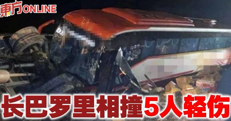 長巴羅里相撞　5人輕傷