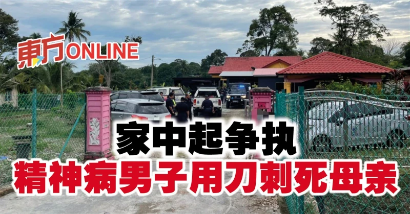 家中起爭執　精神病男子用刀刺死母親