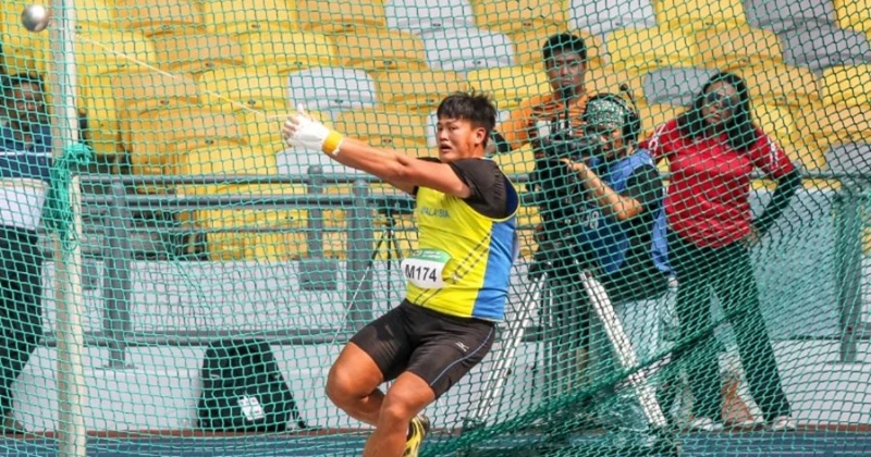 砂拉越鏈球名將黃秀捷    可謂大馬最倒霉運動員之一