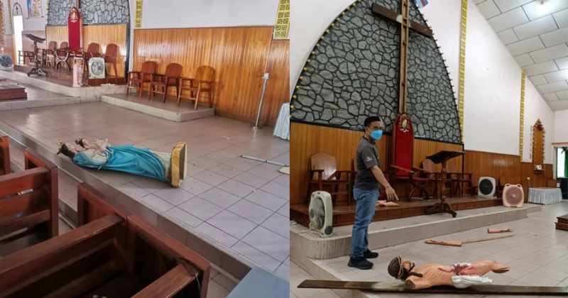 男子疑精神有問題闖根地咬天主教堂 耶穌像和聖母像被破壞