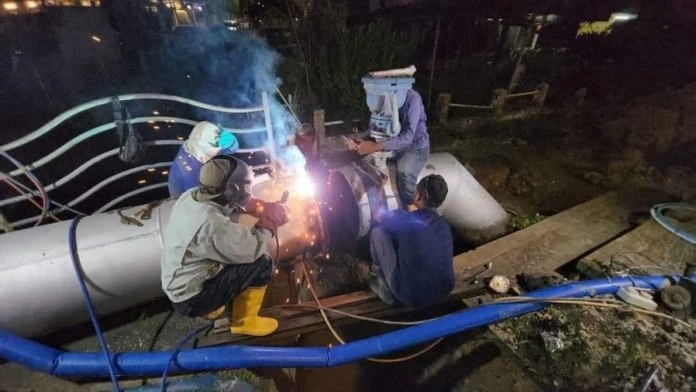 PBAPP漏夜搶修水管　受影響地區陸續恢復水供