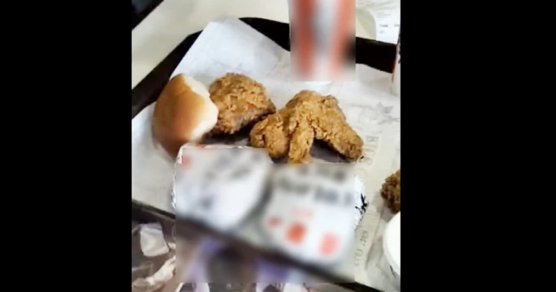 快餐店炸雞放托盤墊紙上 男子嗆:叫你們的經理出來!
