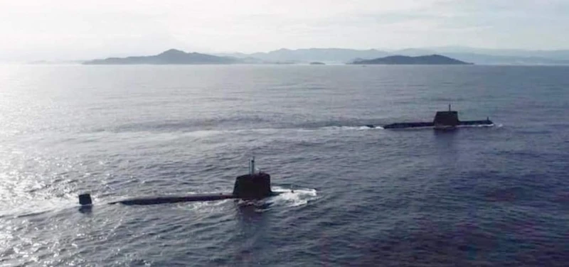 澳海軍「柯林斯」號潛艇　停靠沙巴實邦加基地交流