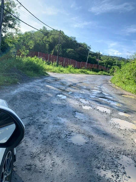 住宅馬路被羅厘輾毀 居民吁當局採取行動