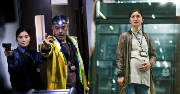 《神探大戰》赤腳走糞池滾樓梯　蔡卓妍獲劉青雲力贊被封「地表最強孕婦」