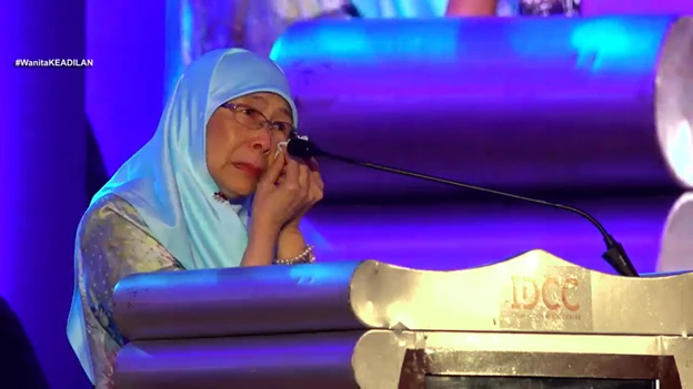 對公正黨黨選有所感觸 旺姐哭了