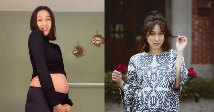 鍾嘉欣挺巨肚蹦跳宛如少女　 體態輕盈獲封「最美孕婦」