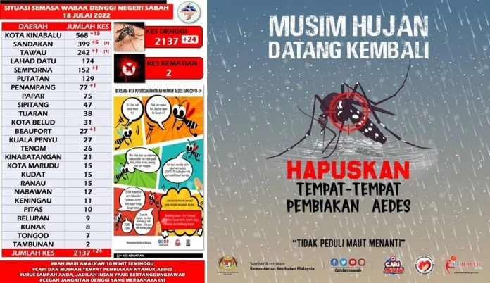 丹南骨痛熱症累積26宗 雨季期間病例上升