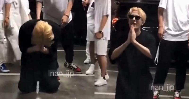 王嘉爾為答謝粉絲跪拜15秒　網：中國粉絲不值得一跪？