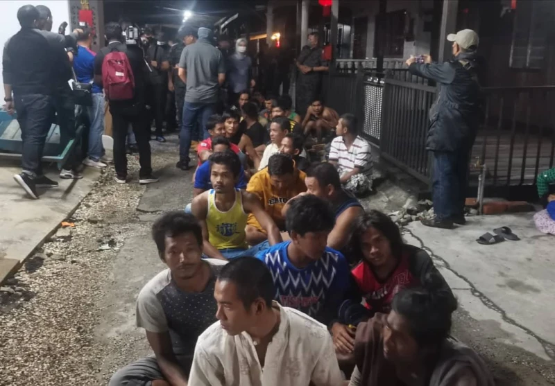 移民局牛啦漁村捕60非法外勞　起獲5把自製氣槍