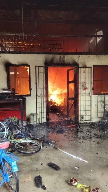 瓜拉古樓港腳5民宅失火　12名居民喪失居所