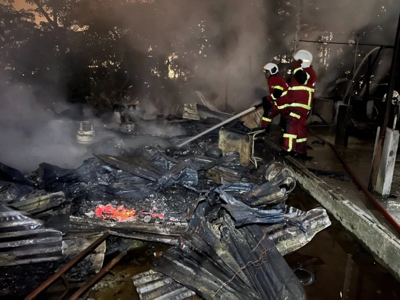 祝融凌晨造訪　臨時員工宿舍90%被燒毀