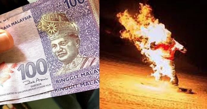 被懷疑偷100令吉　少年被淋汽油點火慘燒傷