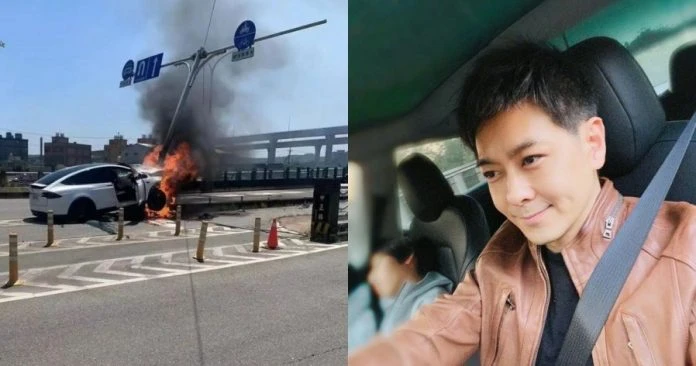 車禍「撞斷交通號誌杆」 桃園交通局稱將向林志穎求償