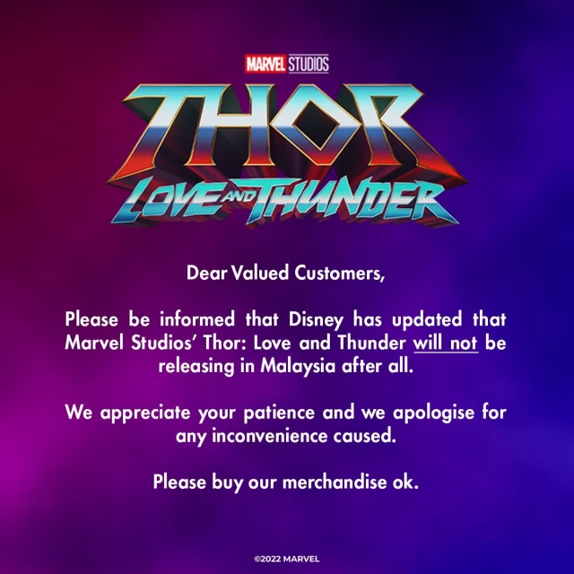 不「拖」了！《雷神4》確定大馬不上映