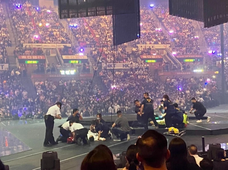 MIRROR演唱會再出意外　大螢幕高處墮下壓傷舞蹈員