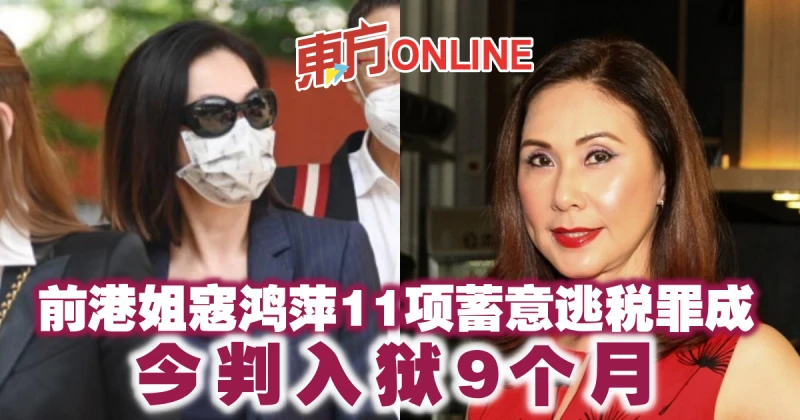 前港姐寇鴻萍11項蓄意逃稅罪成　今判入獄9個月