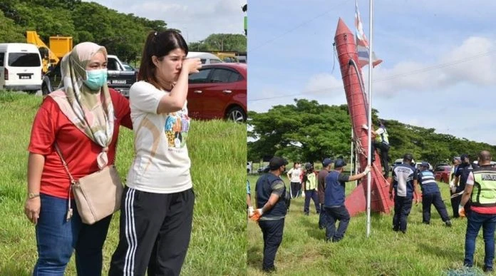 山打根行動黨火箭及民興黨帆船模型遭拆出    引起國州議員們憤怒