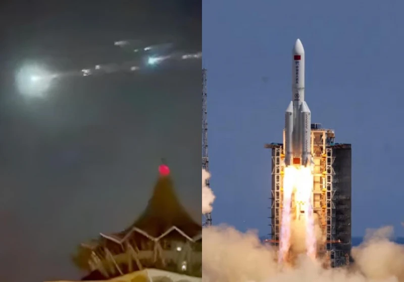 長五火箭殘骸不受控划過馬國夜空　美國NASA抨擊中國不負責任