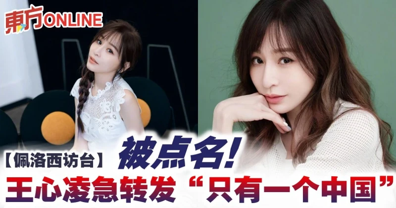 【佩洛西訪台】被點名！王心凌急轉發「只有一個中國」