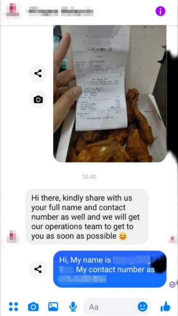 食客隆市買韓式炸雞當午餐　開吃前竟發現蒼蠅卵！