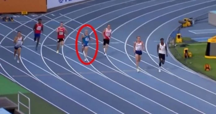 跑手賽場遇尷尬意外  不慎露下體領先變包尾