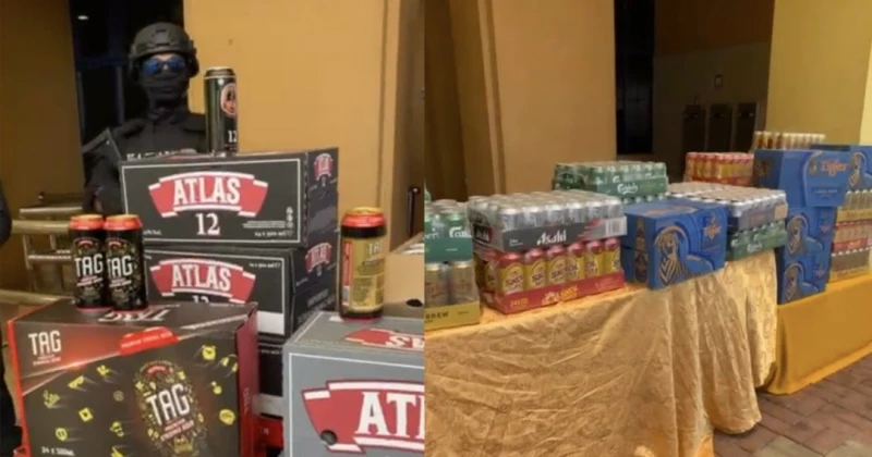 關稅局突擊巴生1貨倉　起獲68萬的走私啤酒