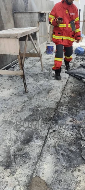 興建中公寓發生火災　所幸未釀成嚴重人員傷亡