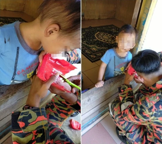 玩具車緊扣4歲孩童手指  勞動消防員前來救助