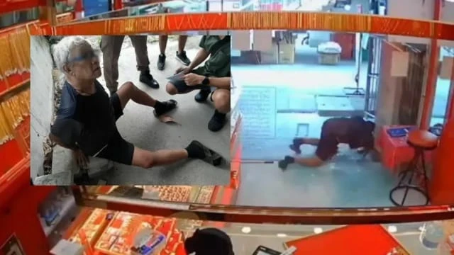 斷電斷水沒飯吃 泰七旬翁單槍匹馬搶金鋪被捕